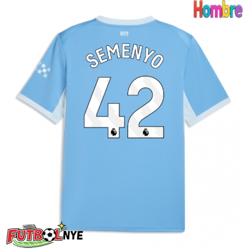 Camiseta Manchester City Antoine Semenyo #42 Primera Equipación 2026-27 manga corta
